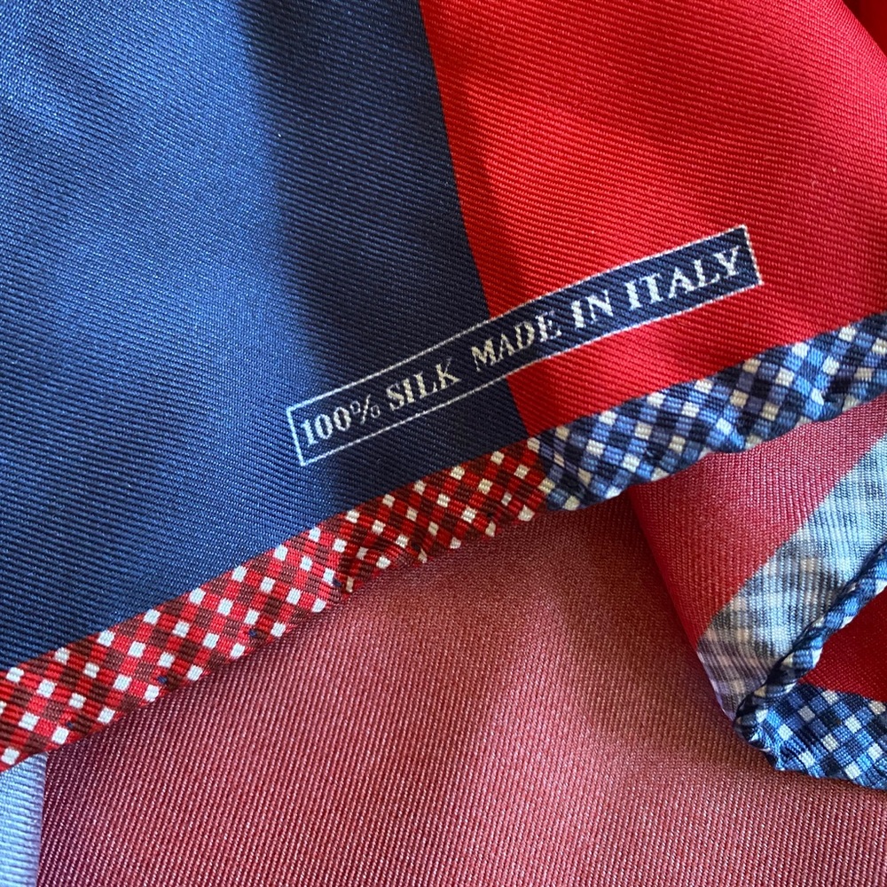 Men’s Silk Picket Square Made In Italy
